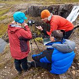 Photographers at Gufufoss waterfall