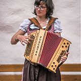 Musician in traditional tyrollean dress