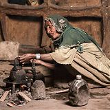 Woman preparing tea