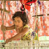 girl weaving