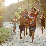 Children running