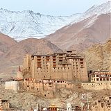 Leh Palace looking towards the Khardung La 