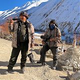 Village men out looking for Snow Leopards
