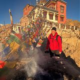 Richard at Namgyl Tsemo Gompa