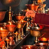 Butter Lamps Spiti Monastery