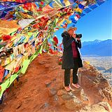 Anne at Namgyl Tsemo Gompa