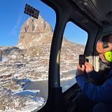 Guest photographing from the helicopter
