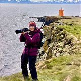 Geraldine photographing