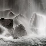 Rocks below Svartifoss waterfall