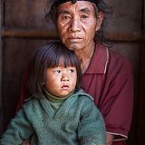 Apatani girl with her grandfather