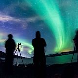 Photographing the aurora – photo: José Navarro