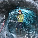 Entering the ice cave